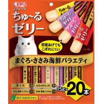 챠오스틱 츄르젤리 20P -   참치&닭가슴살&해산물 버라이어티