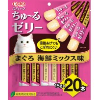챠오스틱 츄르젤리 20P - 참치&해산물 믹스 맛