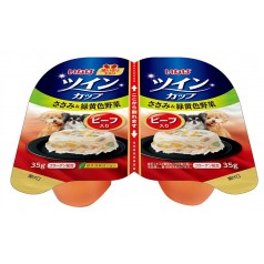 [강아지용] 이나바 트윈컵 - 닭가슴살&녹황색채소&비프