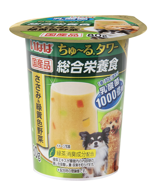 [강아지용] 이나바 "츄르타워" (종합영양식=주식) - 닭가슴살&녹황색채소
