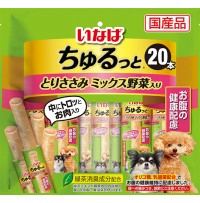 [강아지용] 이나바 츄르또 (장 건강 케어) 20P - 닭가슴살&야채 믹스