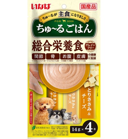 [강아지용] 이나바 완츄르 고항 - 닭가슴살&치즈 (관절/뼈/장/피부 건강에 도움)