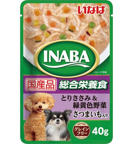 [강아지용] 이나바 파우치(종합영양식) - 닭가슴살&녹황색채소&고구마