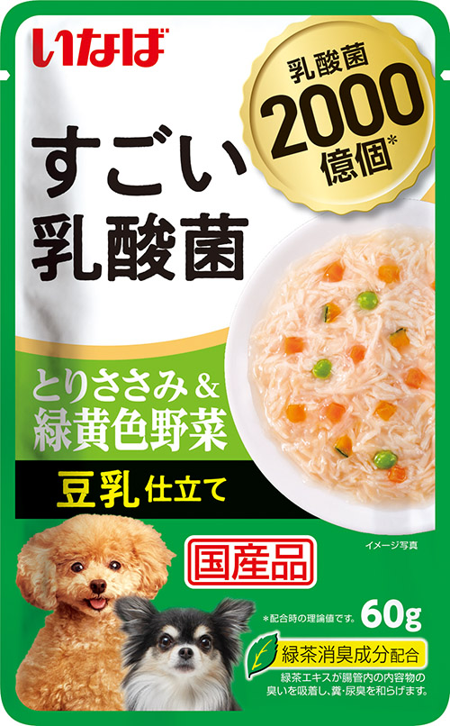 [DOG] 이나바 스고이 유산균 파우치- 닭가슴살&녹황색채소&두유