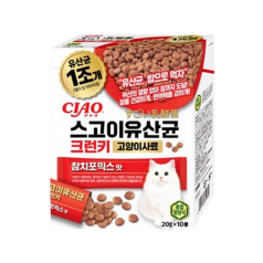 [고양이사료] 스고이유산균 크런키 (20G*10봉) - 참치포믹스