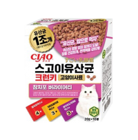 [고양이사료] 스고이유산균 크런키 (20G*10봉) - 참치포버라이어티