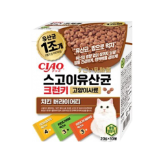 [고양이사료] 스고이유산균 크런키 (20G*10봉) - 치킨버라이어티
