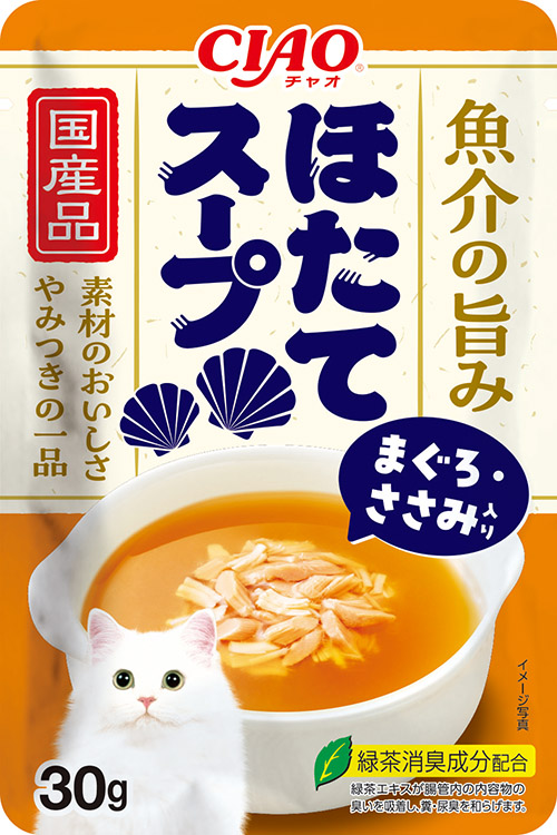 [CAT] 이나바 챠오 가리비 스프 파우치 - 참치&닭가슴살