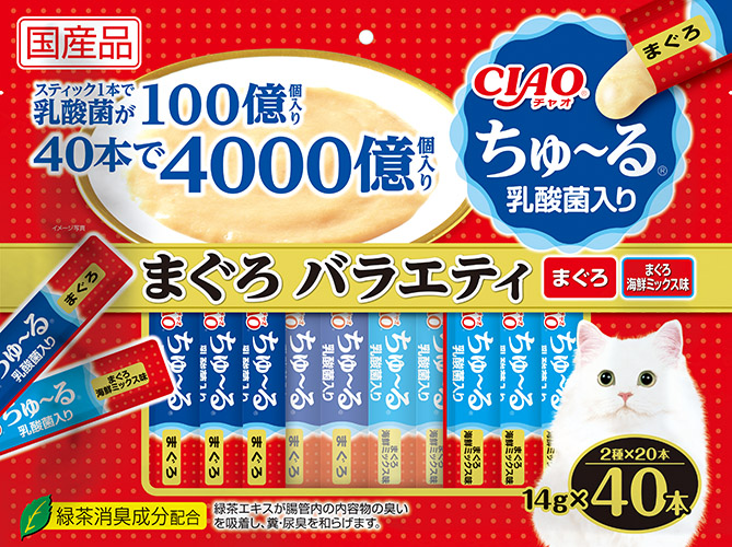 [CAT] 이나바 챠오츄르 유산균 40P - 참치 버라이어티