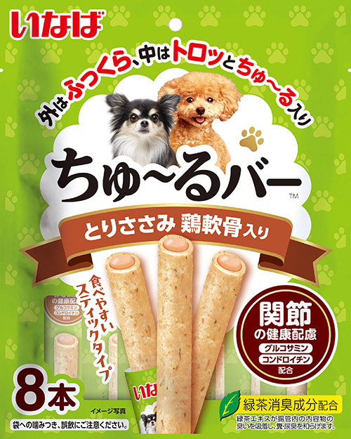 [DOG] 이나바 츄르바 8P - 닭가슴살&닭연골 (관절건강케어)