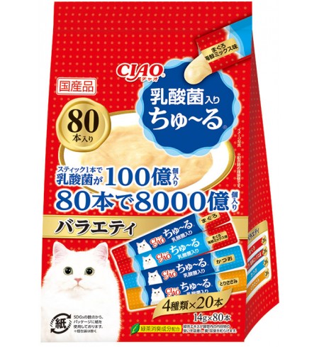 [CAT] 이나바 챠오츄르 80P - 유산균 버라이어티