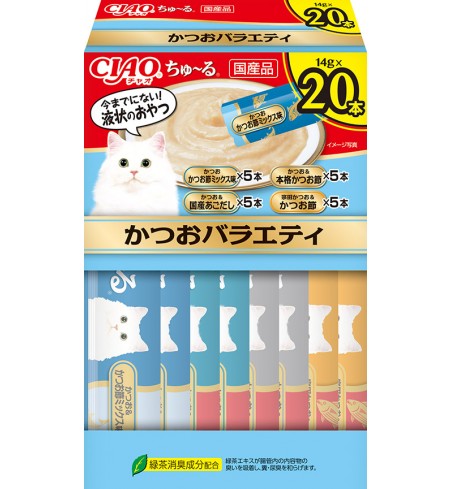 [CAT] 이나바 챠오츄르 20P(박스타입) - 가다랑어 버라이어티