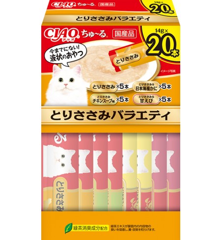 [CAT] 이나바 챠오츄르 20P(박스타입) - 닭가슴살 버라이어티